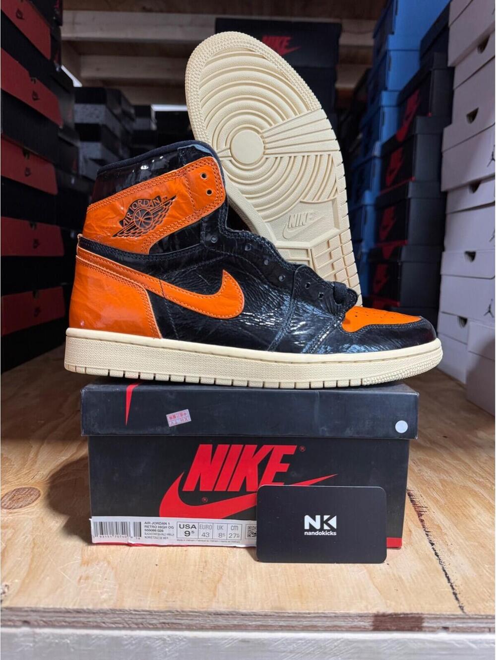 Air Jordan 1 retro High 'Shattered Backboard 3.0' Size 9.5M